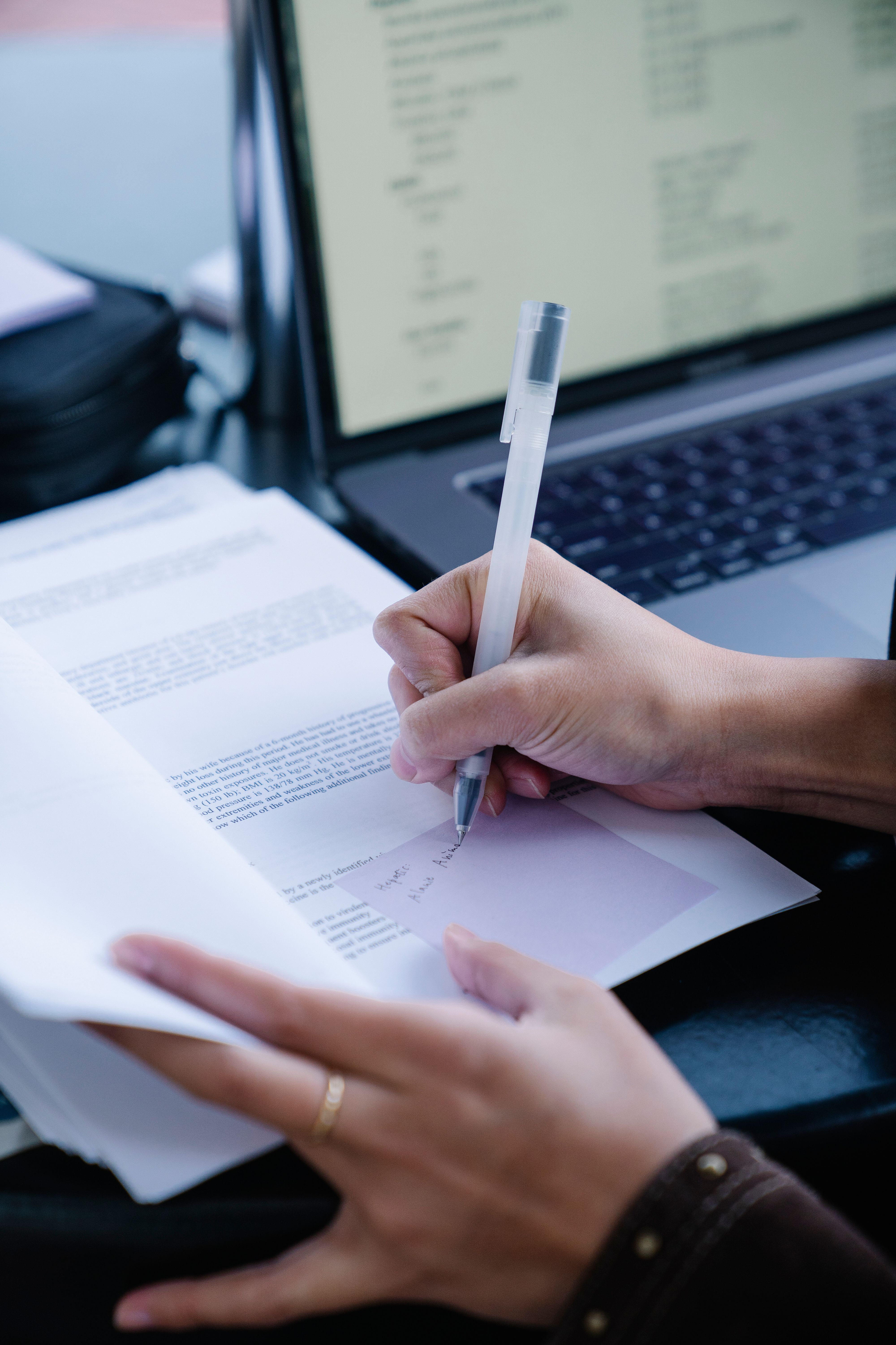 Reviewing and annotating prepared paperwork